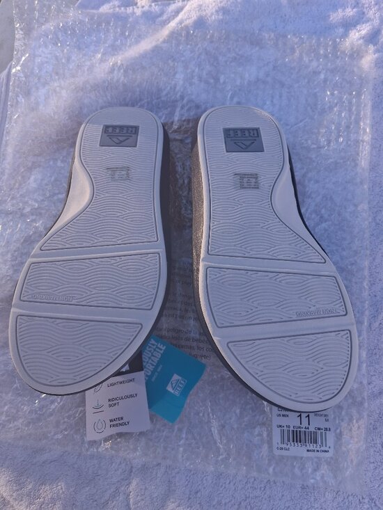 REEF SWELLSOLE CRUISER Mens Slides Sandals Size 11 Grey Blue CJ1696 main image 2